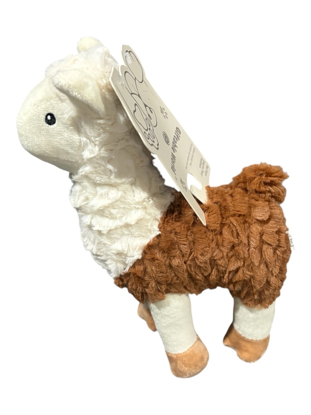 Giftable World 11" Standing Llama Dog Toy w/Squeaker  New
